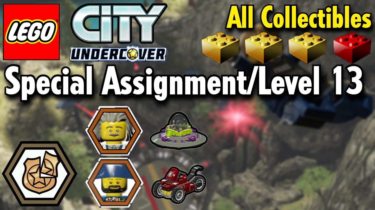 Special Assignment, Level 13 'Secret Base' All Collectibles (100% Guide) in LEGO City Undercover