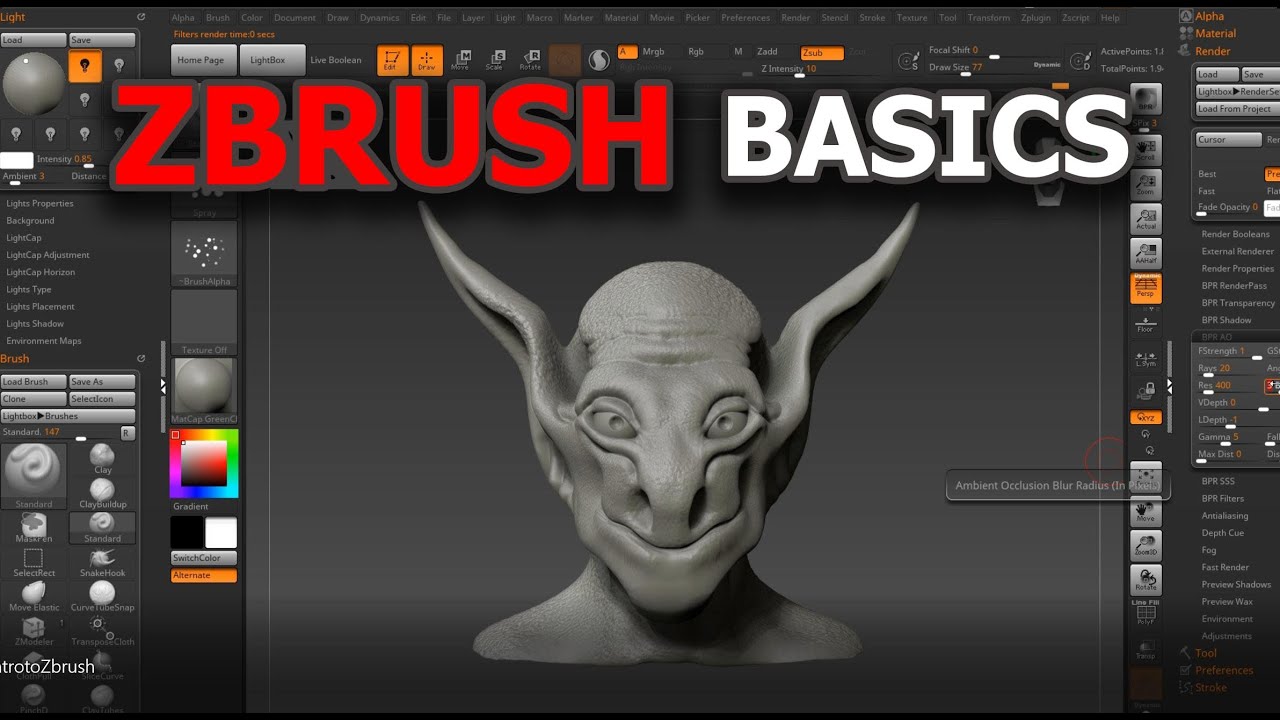 Intro to Zbrush Tutorial 