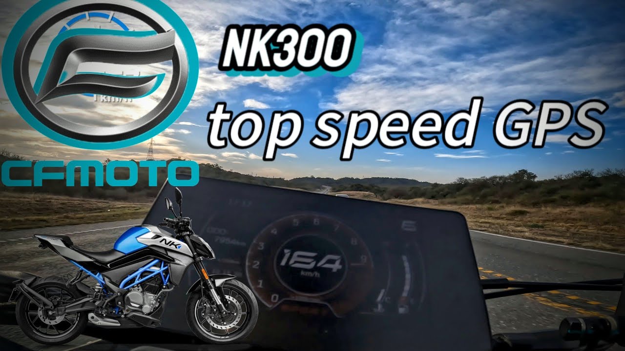 CF 300nk velocidad máxima GPS //Top speed