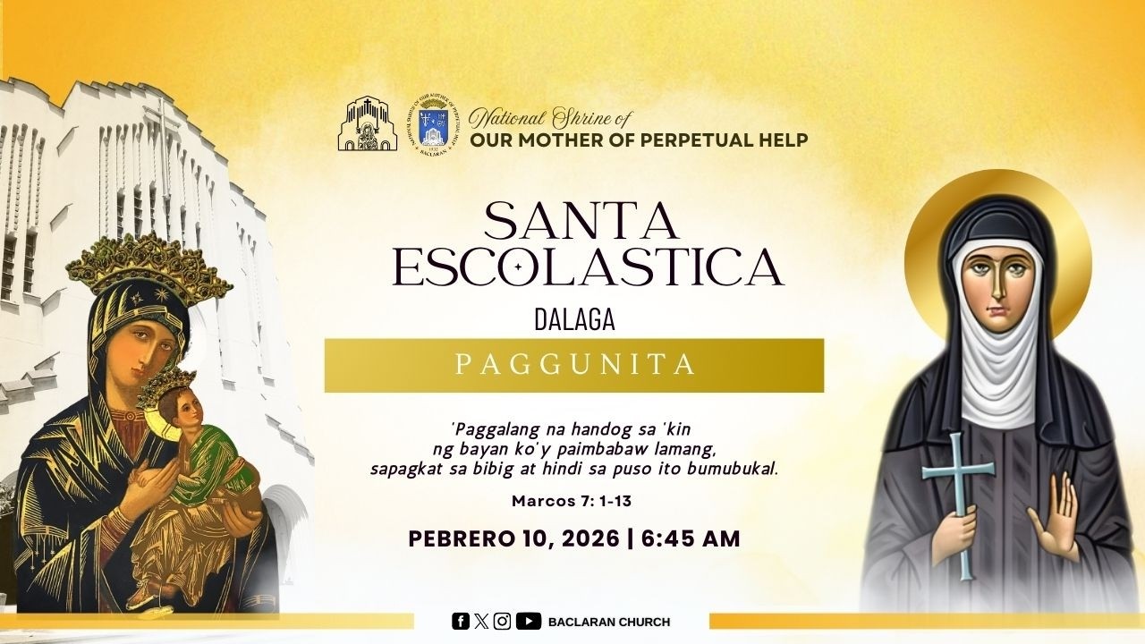 Baclaran Church: Paggunita kay Santa Escolastica, dalaga