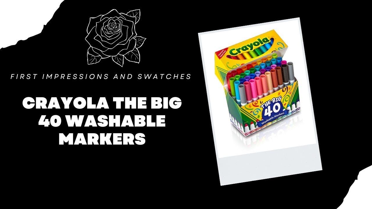 Crayola The Big 40 Washable Markers - Swatches
