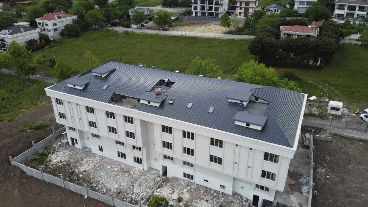 Kenet çatı kaplama tonoz çatı yapımı eğimli ve açılı çatılar