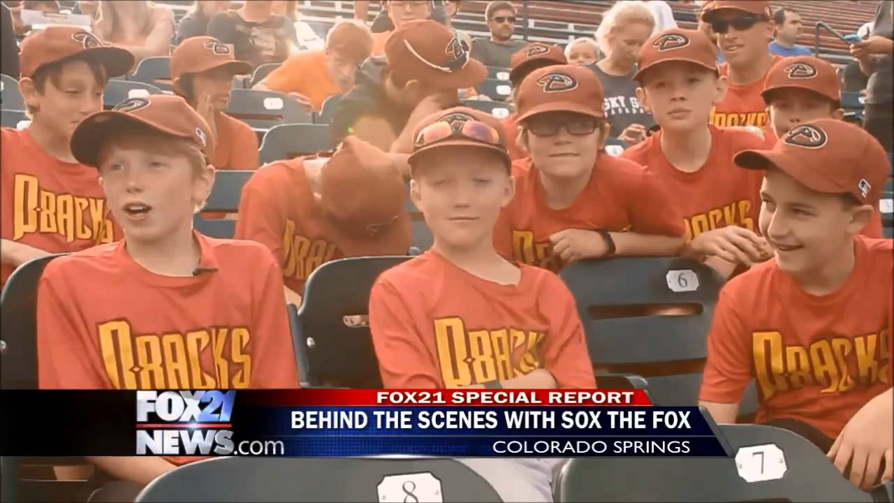 Behind-the-scenes with Sox the Fox mascot