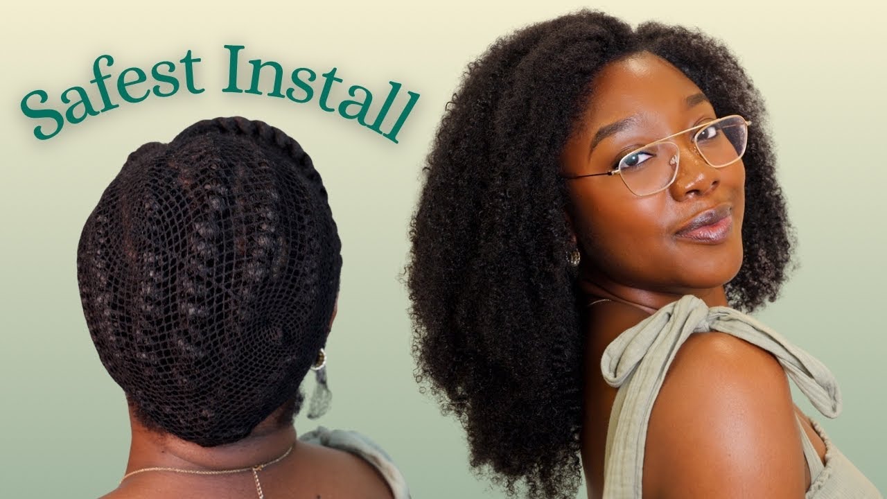 SAFEST Clip-In Install with 4B/4C Hair ft. Curls Queen