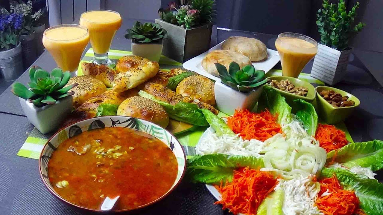 Menu du ftour du ramadan facile et leger