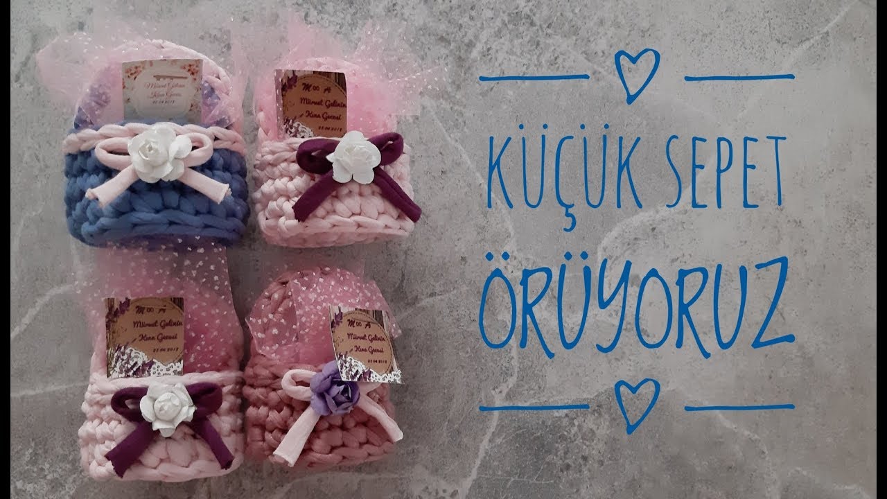 KÜÇÜK PENYE SEPET YAPIMI 🥰 / HEDİYELİK SEPET