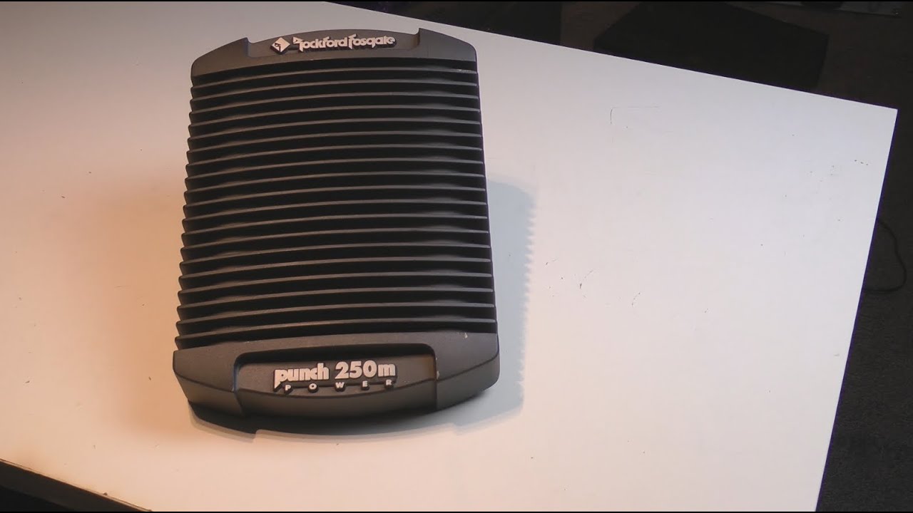 Rockford Fosgate Punch Power 250m amplifier test dyno run oldschool burst power 1 ohm cheater amp