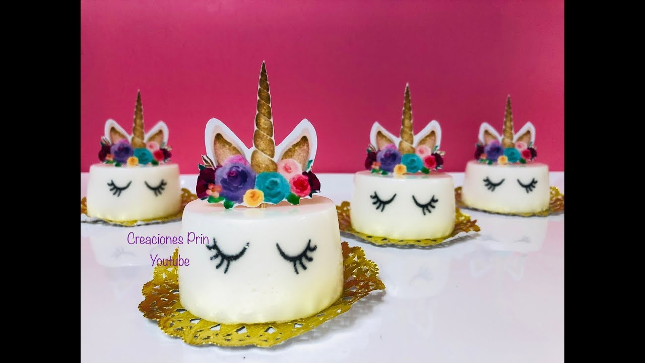 Gelatinas Unicornio🦄de Yogurt para mesa de postres