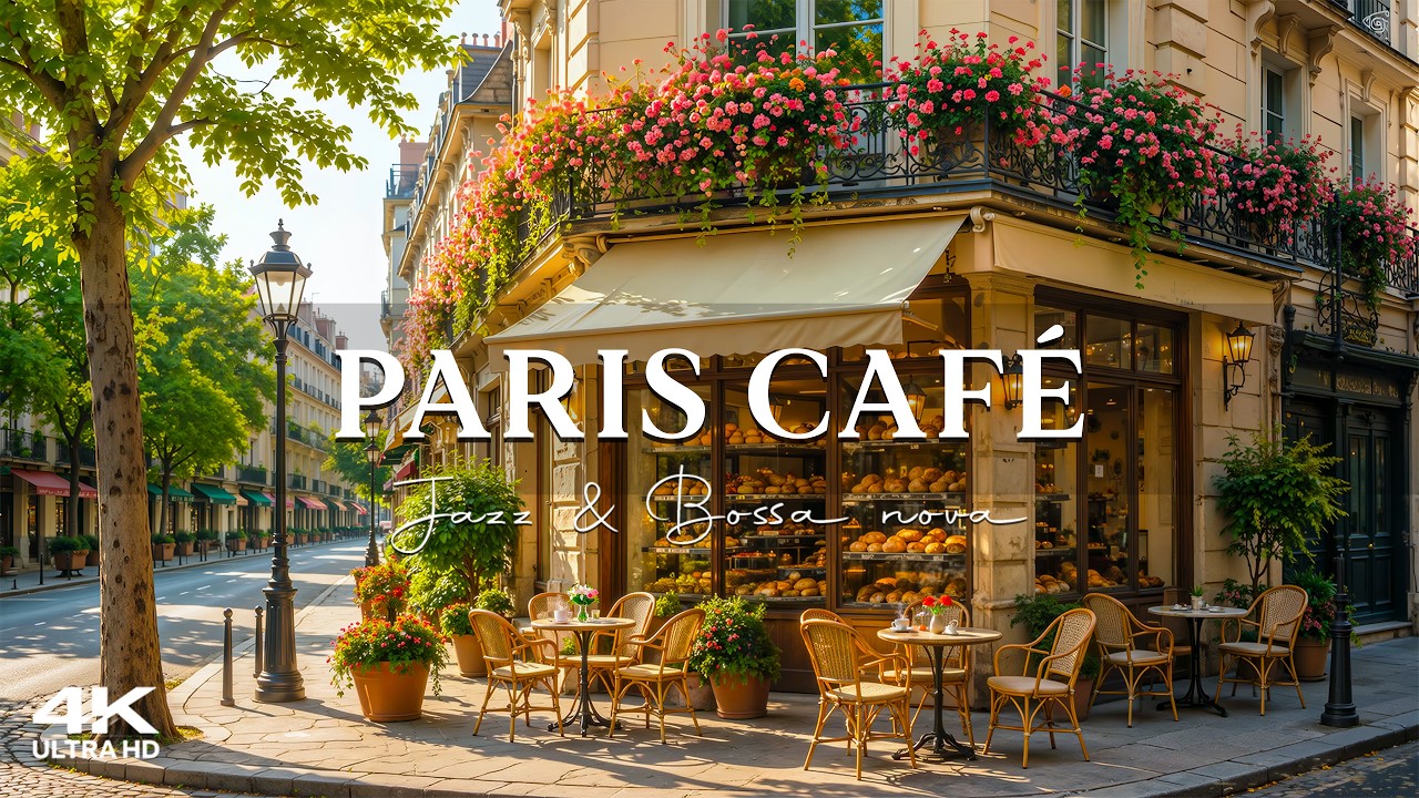 June Morning Jazz at Paris Caf&eacute; ☀️Summer Jazz Music & Happy Bossa Nova Instrumental for Studying