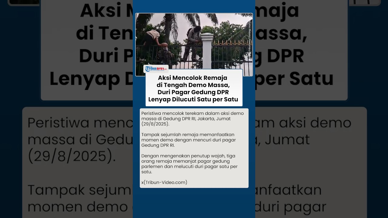 Aksi di Tengah Unjuk Rasa! Duri Pagar Gedung DPR RI Lenyap Dicabuti Warga Satu per Satu