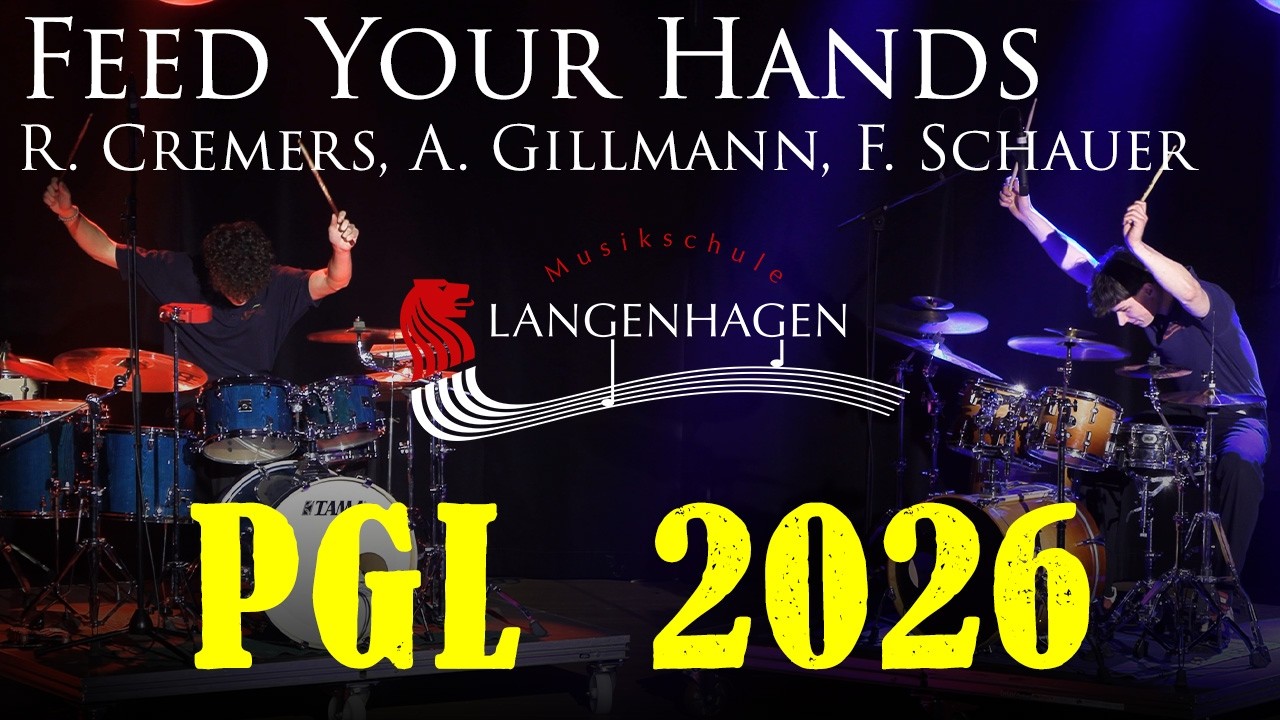 Feed Your Hands &ndash; R. Cremers, A. Gillmann, F. Schauer | Percussion Group Langenhagen
