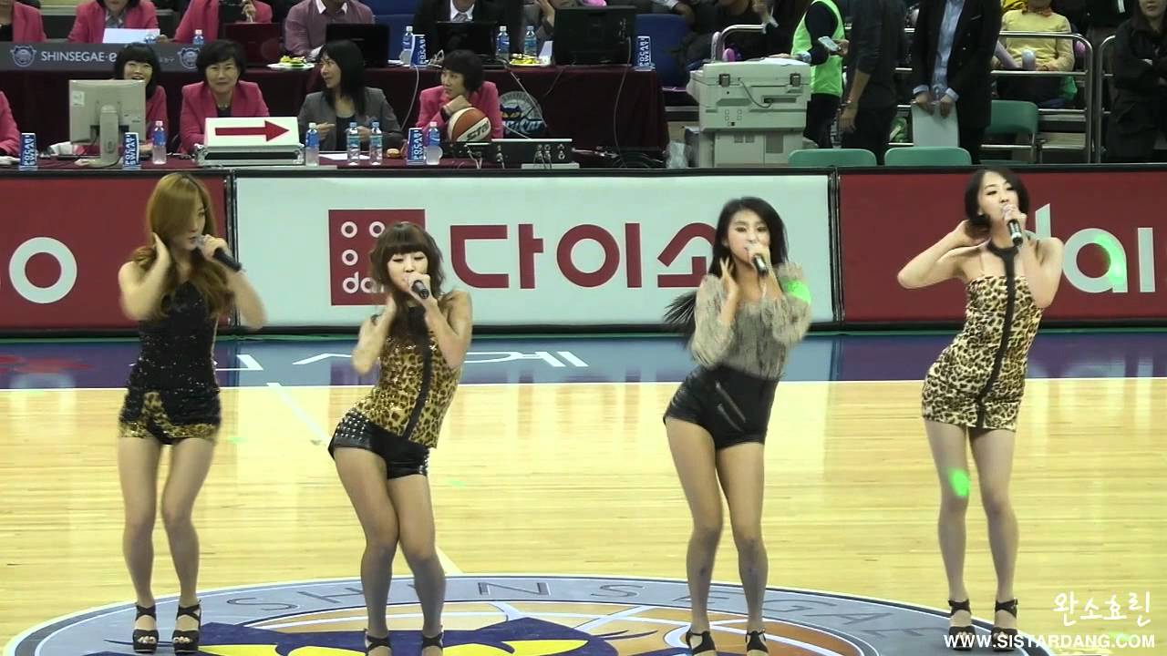 111014 WKBL 신세계vs신한은행 하프타임 축하공연 씨스타(Sistar) - So Cool