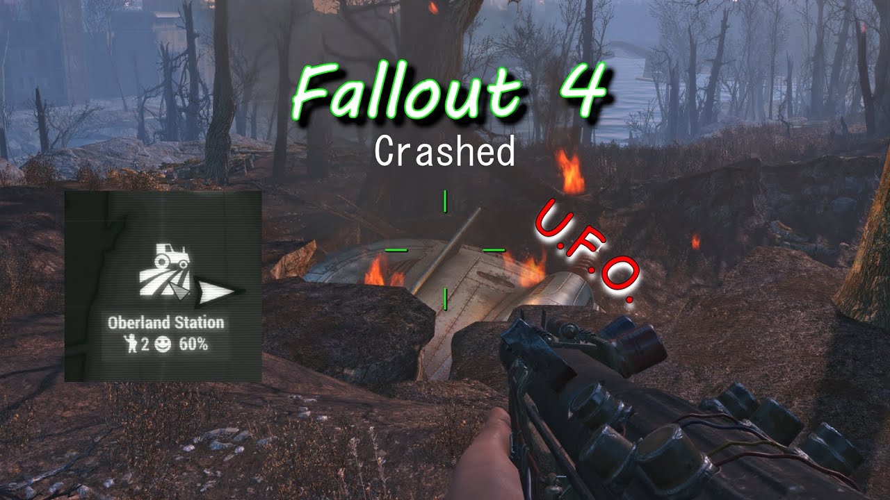 Fallout 4 Survival: Episode 10- Alien Space Craft and more...