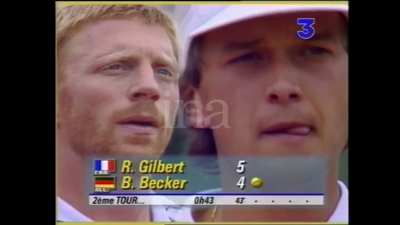 Roland Garros 1993 2R R.Gilbert vs Becker