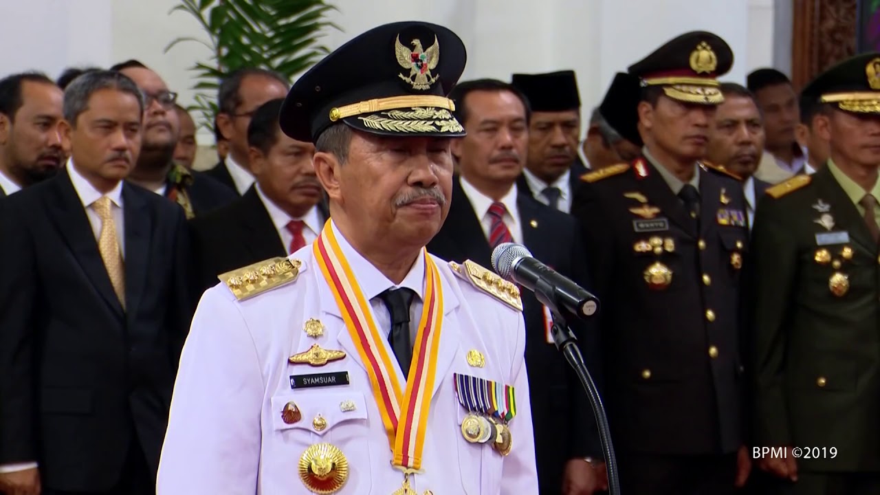 Pelantikan Gubernur dan Wakil Gubernur Riau Masa Jabatan 2019-2024,  20 Februari 2019