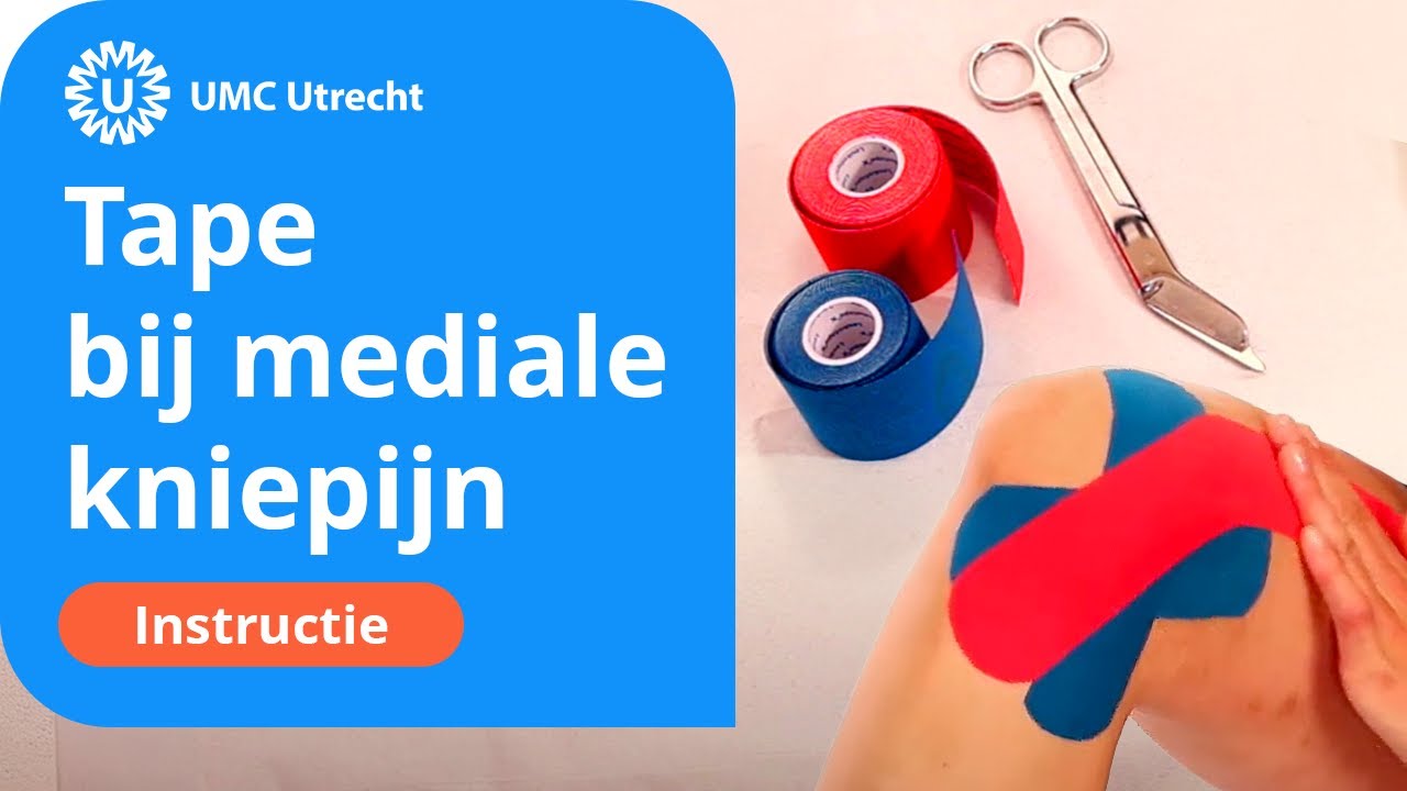 Zelf mediale tape aanbrengen bij mediale kniepijn | UMC Utrecht
