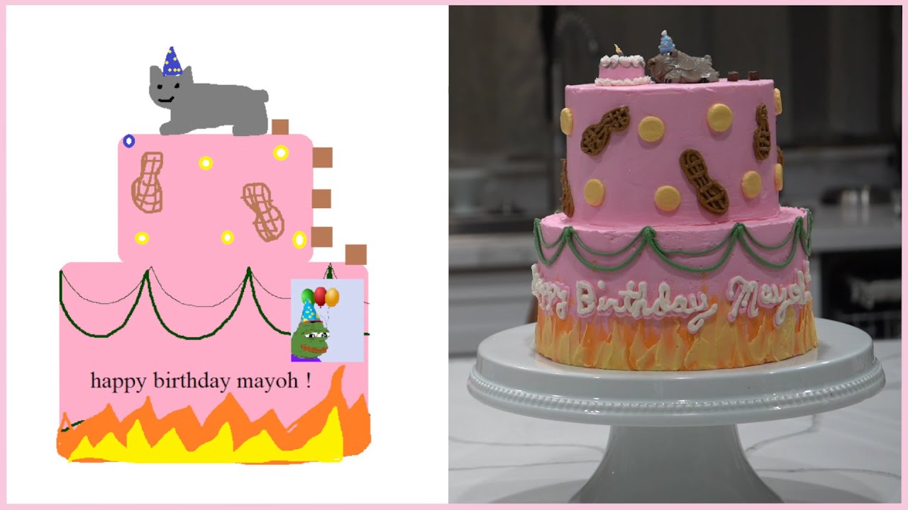 Making Mayas Birthday cake