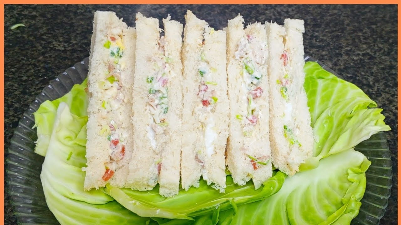 Creamy Chicken Mayo Sandwich Recipe | 5 Minute Easy Breakfast | Street Style Chicken Sandwich