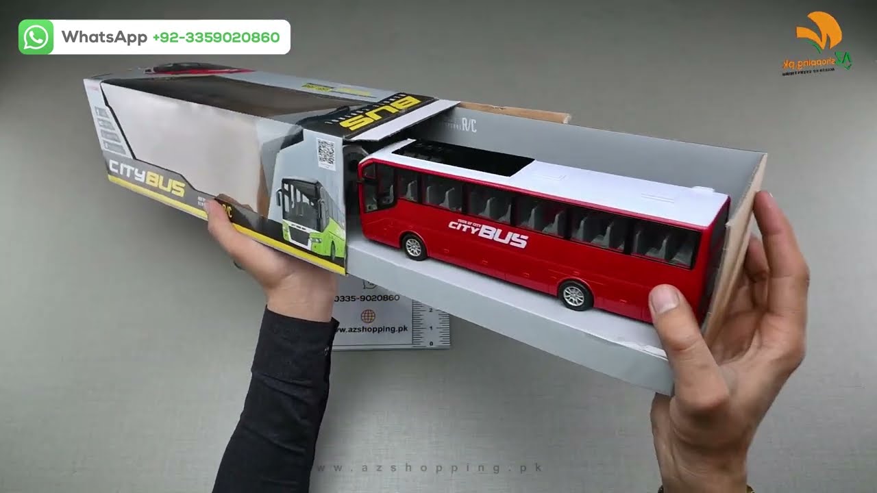 Remote Control RC City Bus with Lights & Full Function – Model: NO.666-689NA