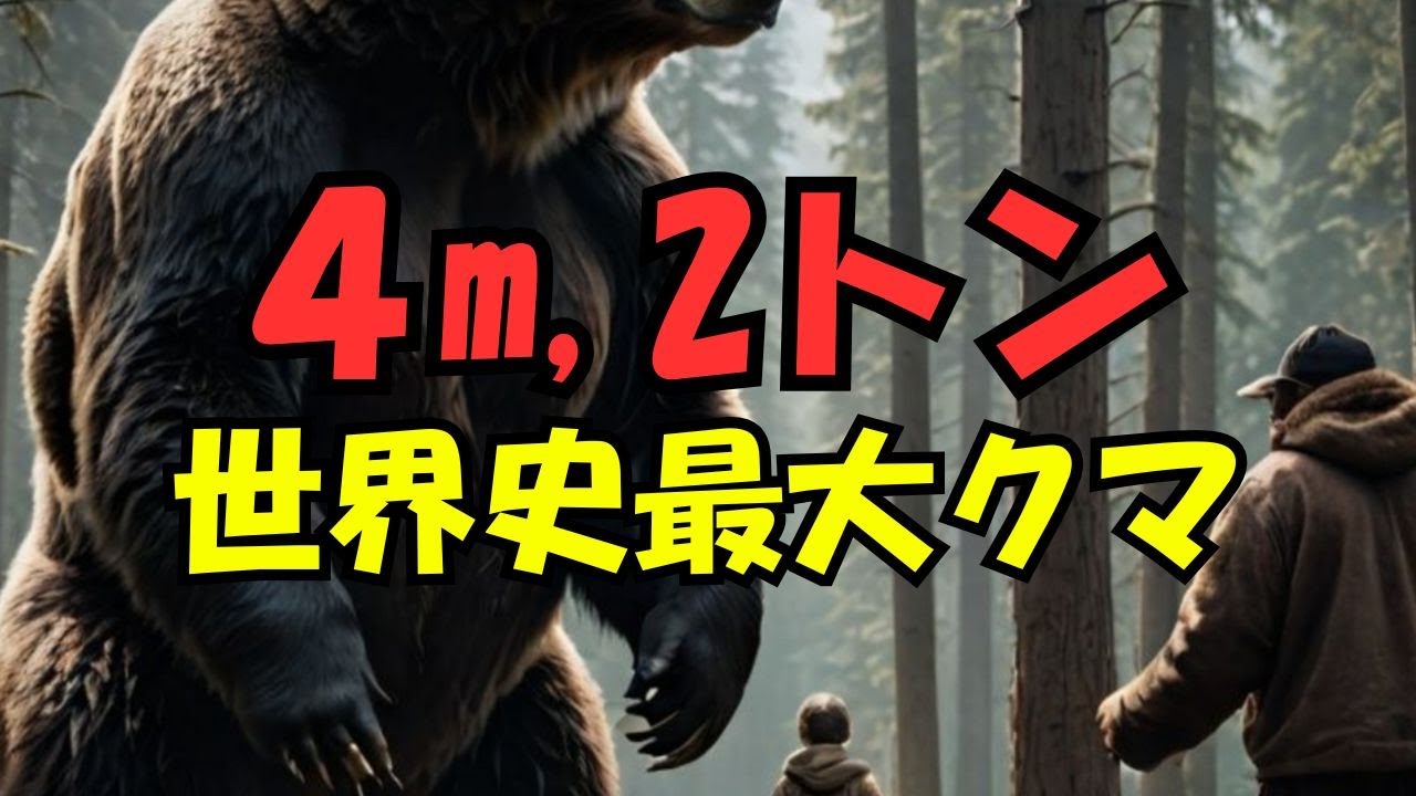 ②４メートル、２トン　歴史史上世界最大のクマ記録