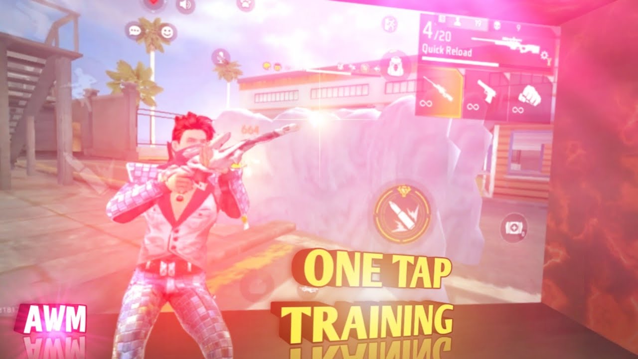 free fire awm training | awm headshot trick #freefire
