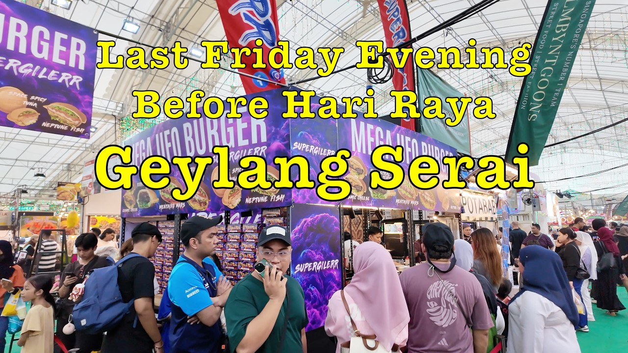 (28-03-25) Last Friday Evening before Hari Raya at Geylang Serai #singapore #hariraya #dinner