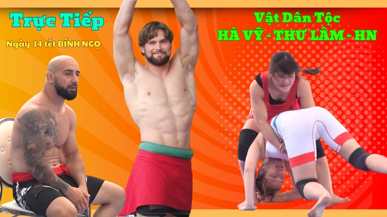TRỰC TIẾP TẠI HÀ VỸ Traditional Vietnamese village festival Men's Wrestling