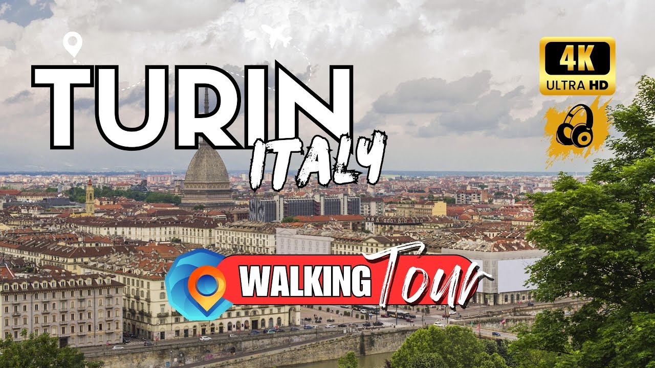 Discovering Turin [Piedmont, Italy 🇮🇹] Autumn Walking Tour 4K [UHD 60fps]