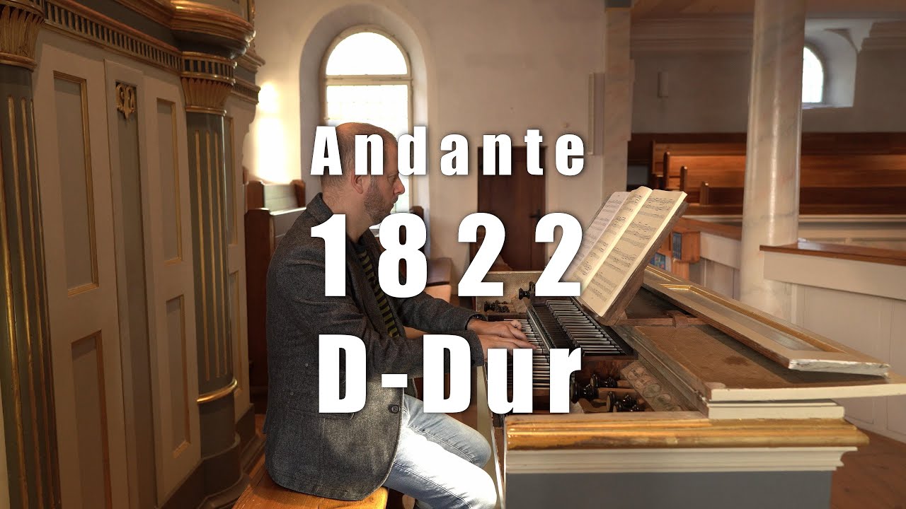 Mendelssohn|Andante D-Dur, 1822|J. V. Gruol-Orgel|Bissingen a.d.T 1824| A. Mattes