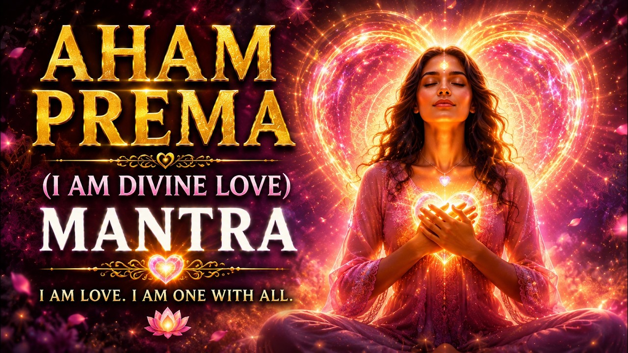 Sacred Aham Prema (I AM DIVINE LOVE) Mantra with 528&649Hz