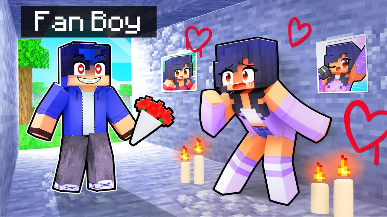 Kidnapped by a CRAZY FAN BOY in Minecraft!