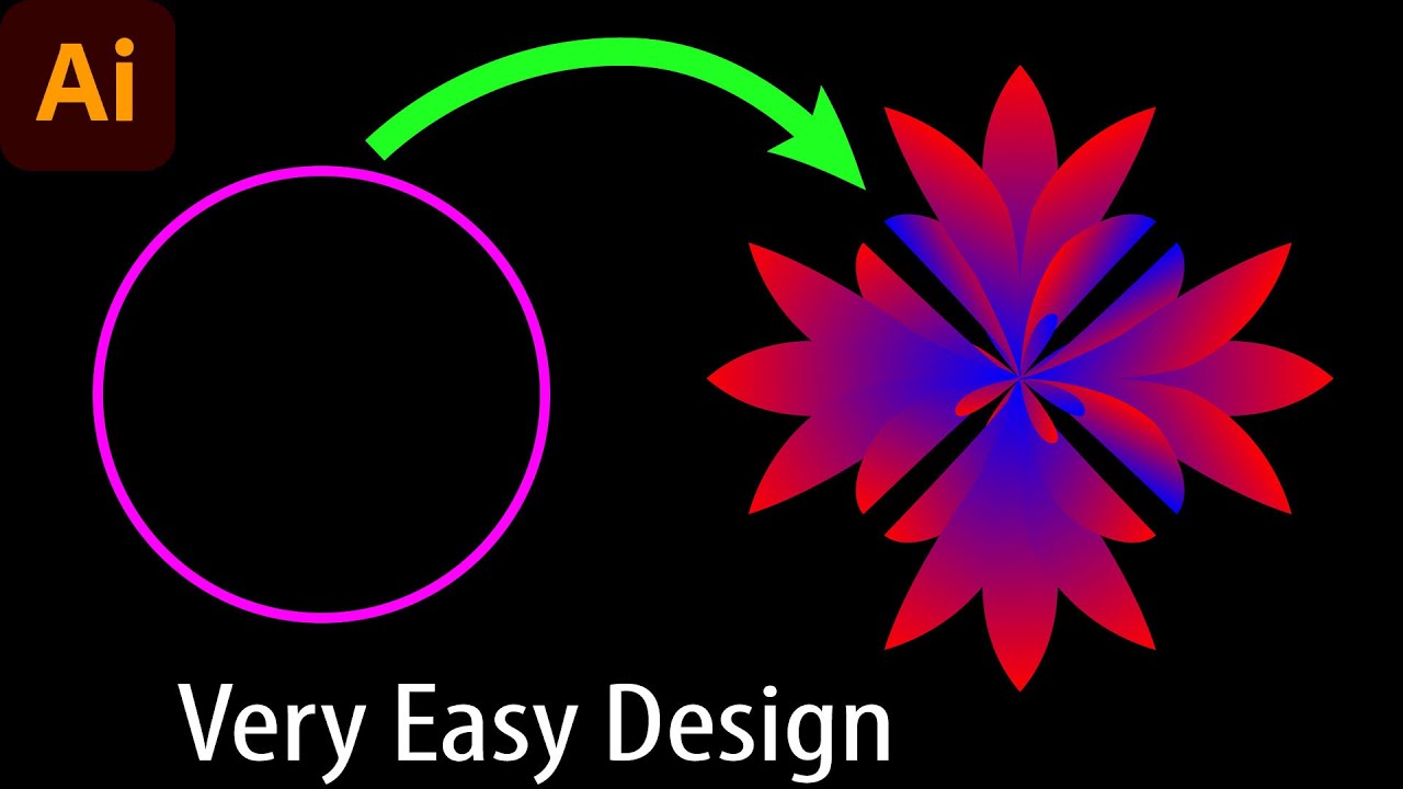 How To Make Flower Designs In Illustrator - Mazhar Graphis 2024