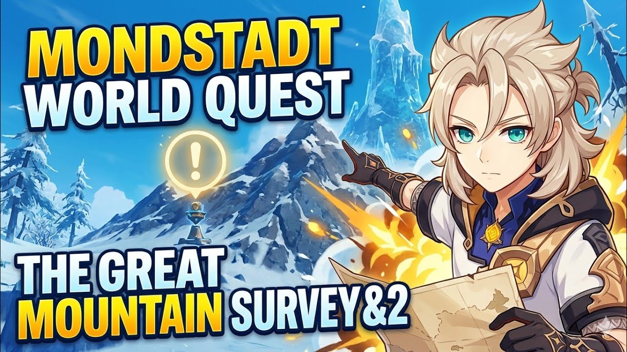 GENSHIN IMPACT, Mondstadt World Quest: The Great Mountain Survey 1&2