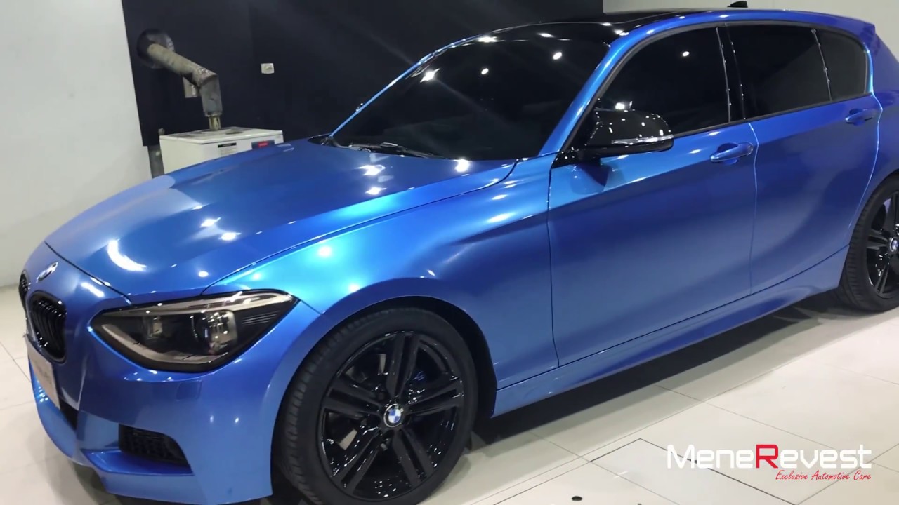 Envelopamento Bmw 125i Oracal 970 + Aplicação Ceramic Pro PPF & Vinyl Top Coat