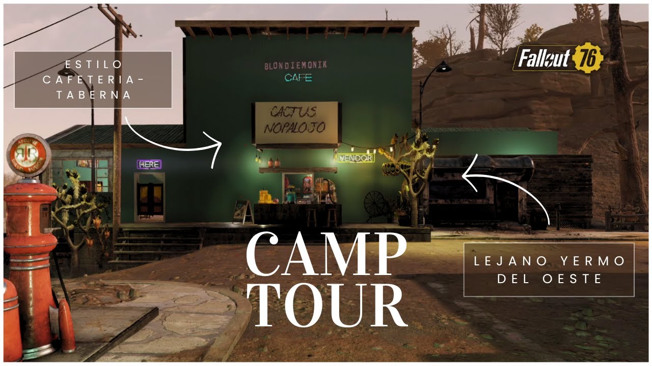 FALLOUT 76 CAMP TOUR CAFETERÍA-TABERNA