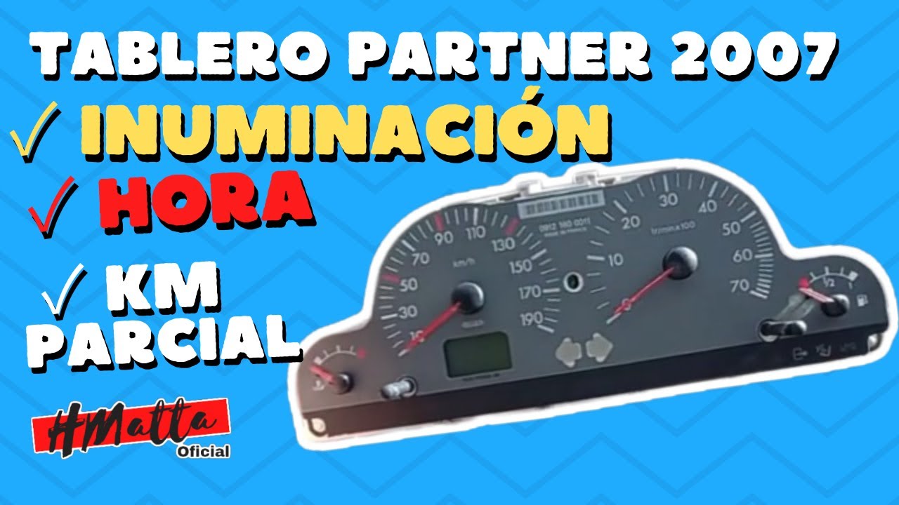 Tablero peugeot Partner 2007 Diesel. HMatta Oficial