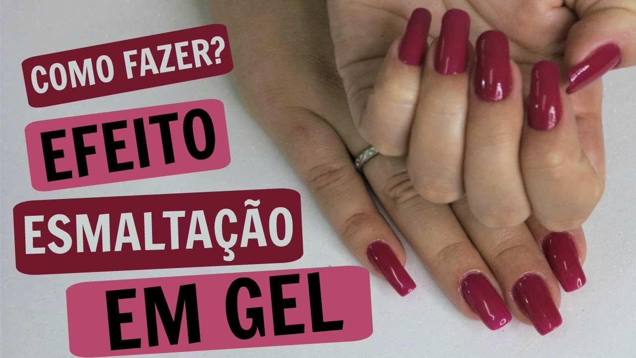 EFEITO DE ESMALTAÇÃO EM GEL | Neia Belas Unhas