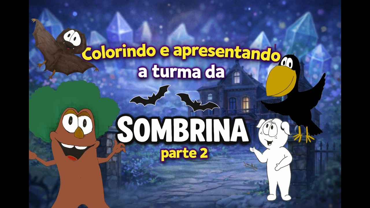 Apresentando e colorindo a turma da fantasminha Sombrina! Parte 2👻💜