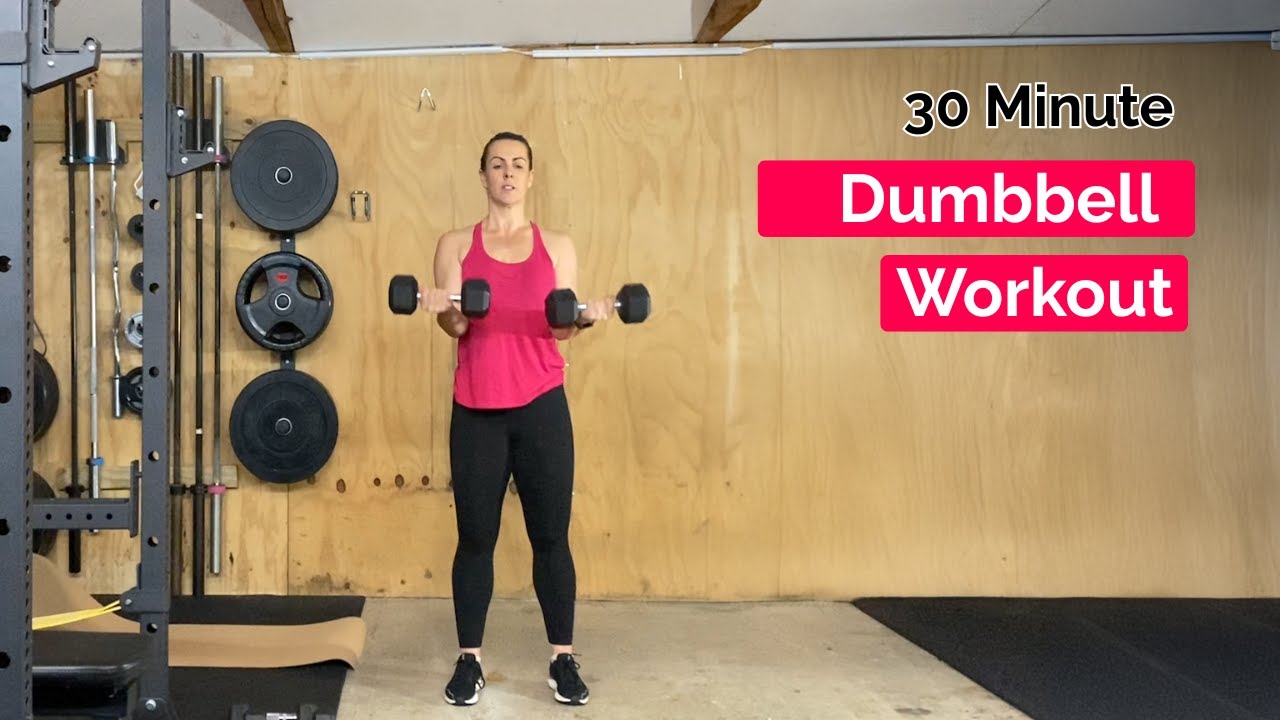 30 Minute Dumbbell Workout for Total Body Strength | No Jumping, Minimal Equipment