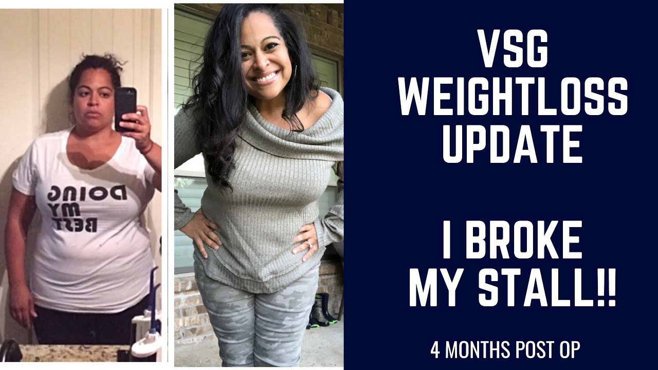 WEIGHTLOSS UPDATE | 4 MONTH POST OP VSG | BROKE MY STALL