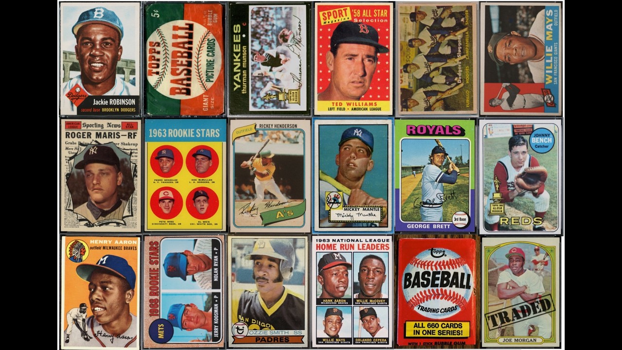 История бейсбольных карточек Topps 1952-1980 гг.