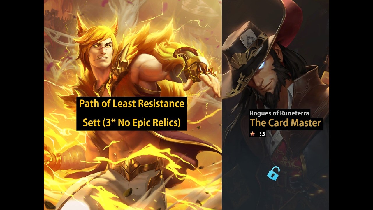 Sett  (3* No Epic Relics) vs the Card Master - Rogues of Runeterra