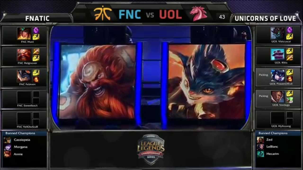Fnatic vs Unicorns of Love | Game 5 Grand Finals S5 EU LCS Spring 2015 playoffs | FNC vs UOL G5