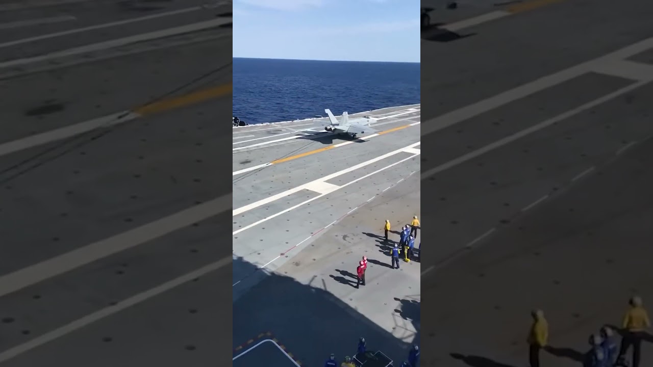 Эта посадка выглядит как крушение 😳✈️ | Объяснение посадки авианосца #usa #military #usnavy