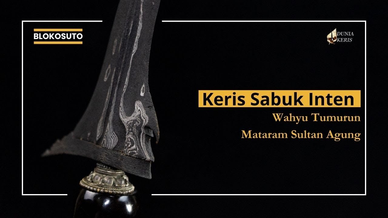 Keris Sabuk Inten Wahyu Tumurun Mataram SA | Blokosuto 73