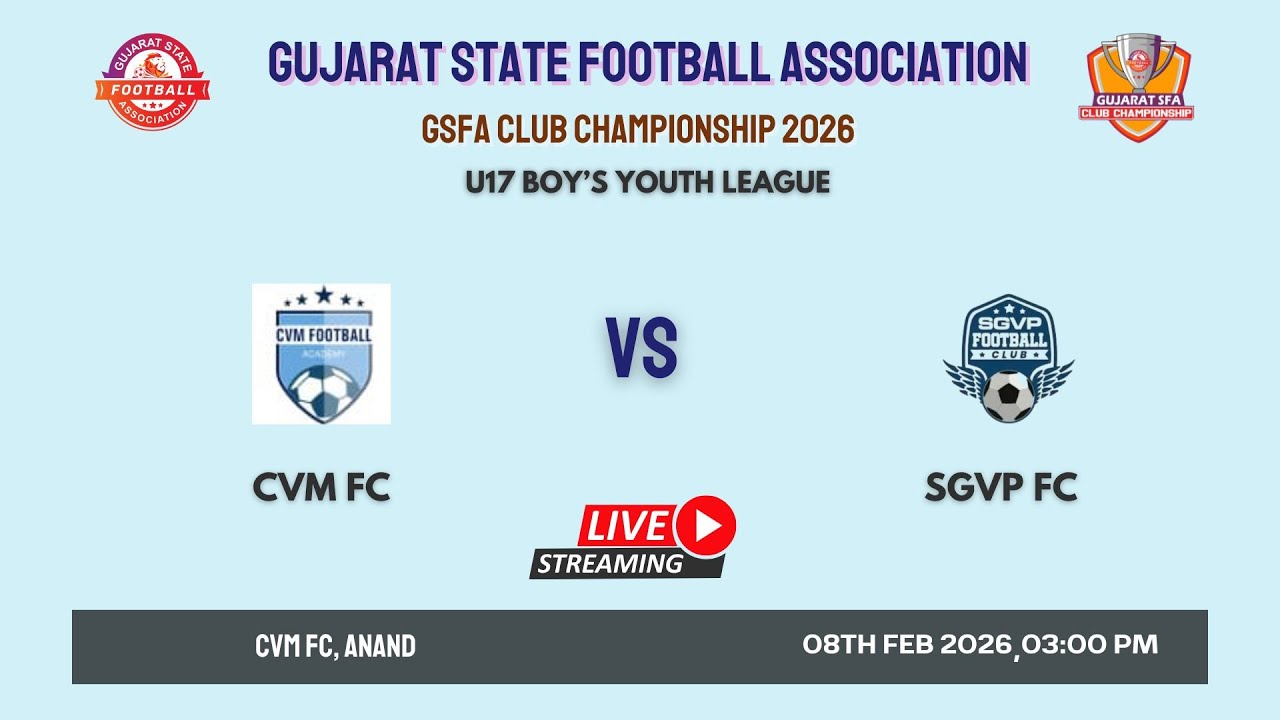 GSFA CLUB CHAMPIONSHIP 2026 | CVM FC VS SGVP FC | U-17 BOY’S YOUTH LEAGUE