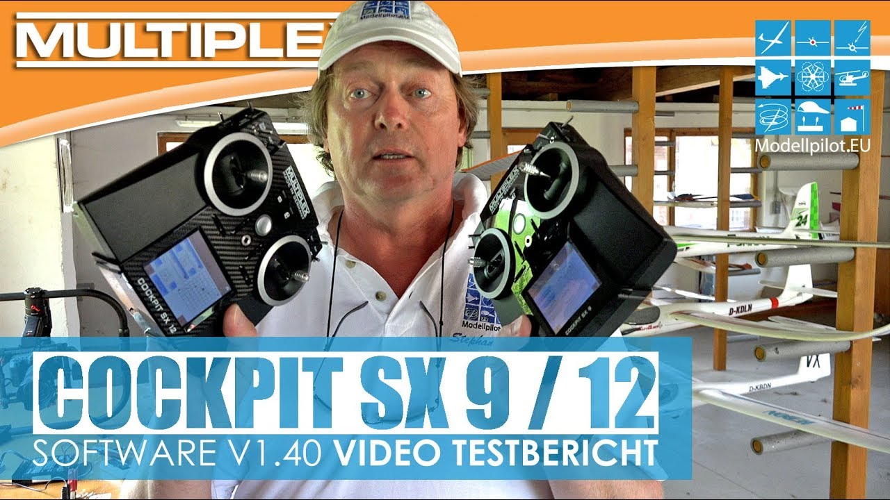 COCKPIT SX 9/12 UPDATE V1.40 TESTBERICHT NEW SOFTWARE MULTIPLEX Lehrer-Schüler-System [4K]