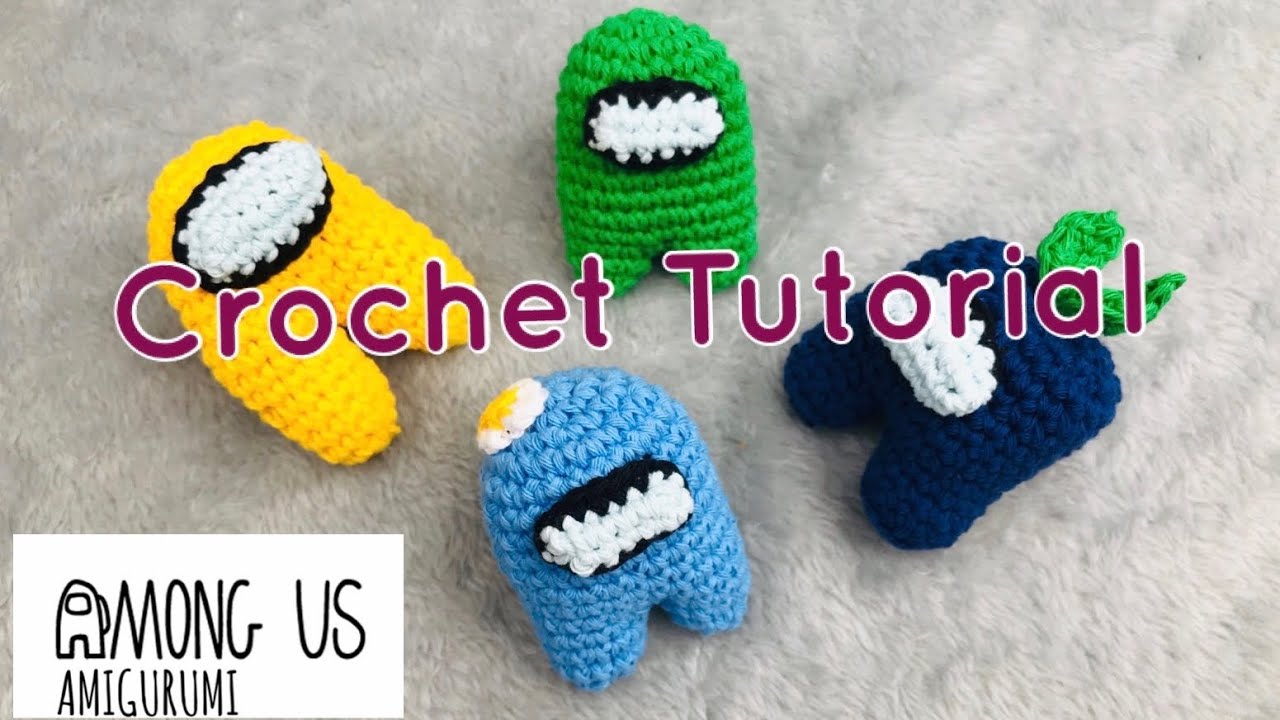 How to crochet Among Us Amigurumi. Who is  crewmate?  Who is  impostor? Easy Pattern beginner.
