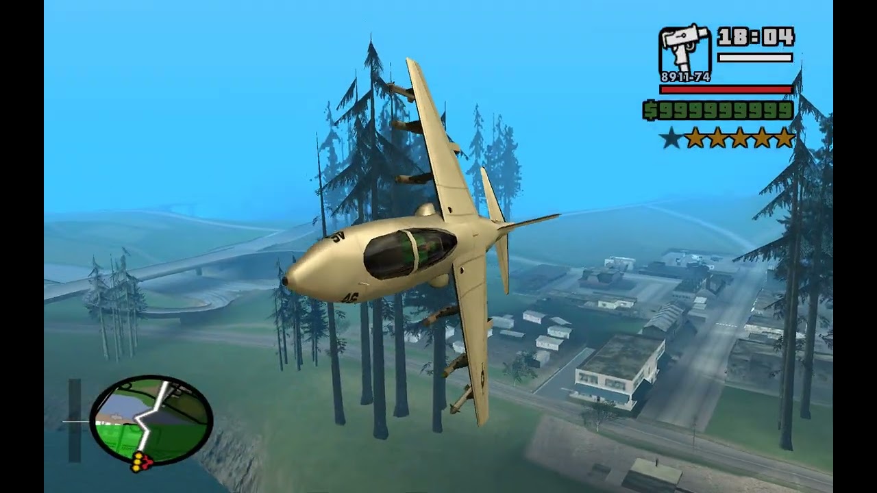 Fighter jet Battle in the air INTENSE DOGFIGHTING RAMPAGE in GTA San Andreas