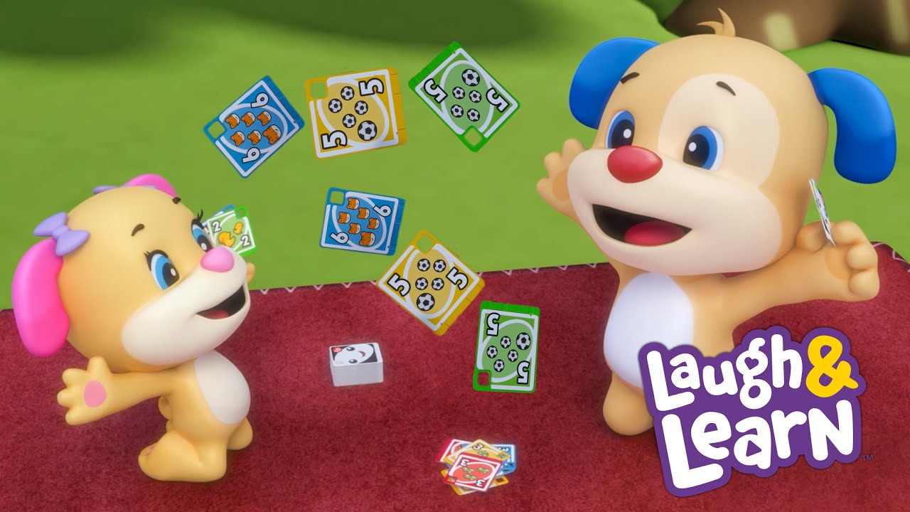 Come play cards with Puppy & Sis | NEW Song | Laugh and Learn | Kids Cartoon
